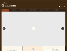 Tablet Screenshot of chocolatestatiana.cl